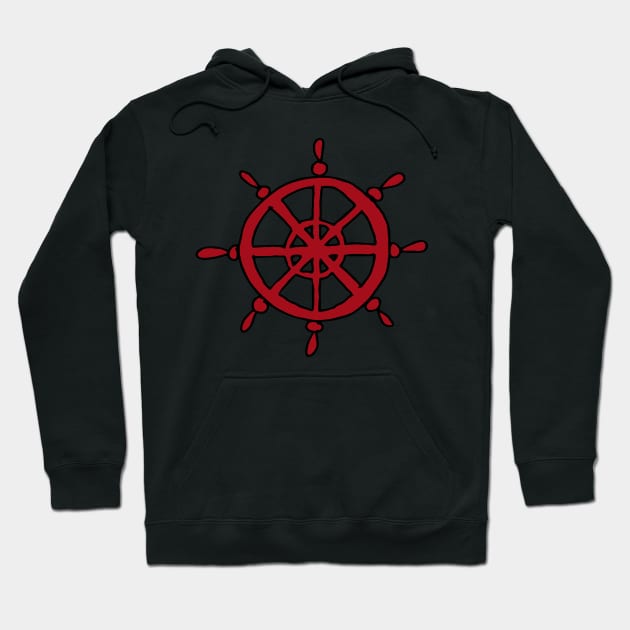 steering wheel Hoodie by Ljuko